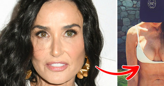 Demi Moore presume su figura en bikini a los 61 años y luce como de 20