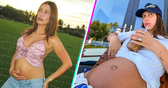 Hailey Bieber compartió fotos de su pancita de bebé, pero la gente notó un detalle