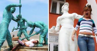 25 Personas que saben cómo divertirse cuando ven una estatua