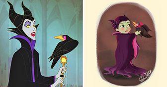 Dos artistas te muestran cómo se verían de pequeños los villanos de Disney