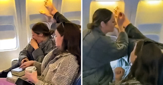 Molesta a otra pasajera con sus pies durante el vuelo y ella le deja una sorpresita