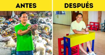 Ingeniero filipino descubre una nueva forma de reciclar plástico y ahora lo transforma en coloridos muebles escolares