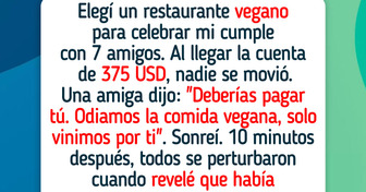 Me hicieron pagar por ser la única vegana, pero lo que hice después los dejó sin palabras