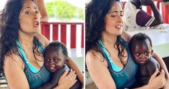 Salma Hayek recuerda el momento en que amamantó a un bebé hambriento en África