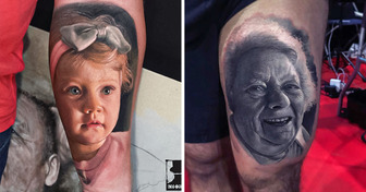 Un artista increíblemente talentoso crea tatuajes de retratos realistas y no podemos quitarles los ojos de encima