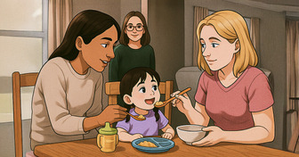 De amigas a mamás: la historia real de 3 mujeres que crían juntas a una niña