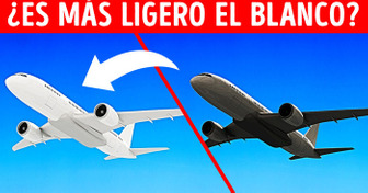 ¿Los aviones blancos son más ligeros que los oscuros?