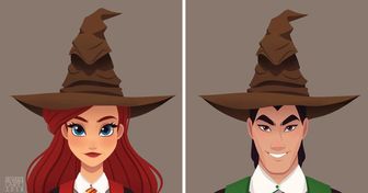 Un artista imaginó cómo se verían los personajes de Disney si fueran alumnos de Hogwarts, y nos encantó el resultado