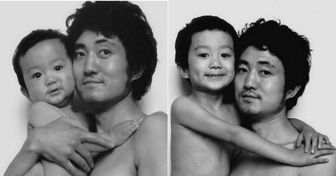 Conmovedoras fotografías de un padre y su amado hijo a lo largo de 26 años