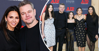 Las hijas de Matt Damon aparecieron en la alfombra roja y parecen un calco de su guapísima esposa