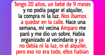 Me iba a quedar en la calle con mi bebé, pero la bondad de todo un barrio no lo permitió
