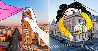 Artistas de Rumania retocaron fotografías de las calles con sus ilustraciones (y el resultado es muy lindo)