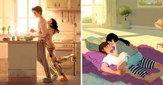 Una artista neozelandesa ilustra las cosas simples que las parejas enamoradas hacen, y se ven tan cálidas