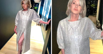 Martha Stewart, 82 años, deslumbra con un vestido plateado de atrevida abertura hasta los muslos