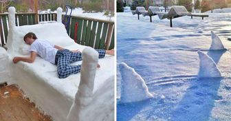 15+ Personas que no dejaron que su sentido del humor fuera llevado por la tormenta de nieve
