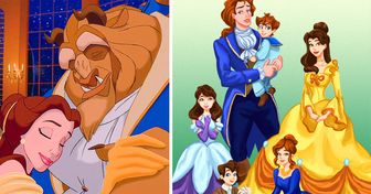 Cómo sería la familia de 12 princesas de Disney si tuvieran muchos hijos