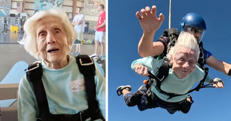 Abuela de 104 años se avienta de paracaídas y rompe récord mundial