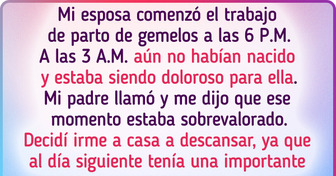 Me fui del hospital mientras mi esposa estaba en trabajo de parto, porque necesitaba descansar