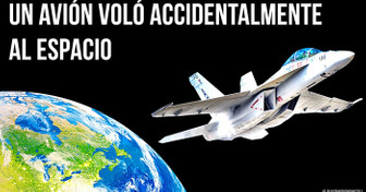 Un avión voló accidentalmente al espacio