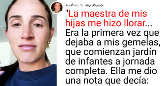 Mamá acaba llorando con la nota que la maestra de una de sus hijas le dio el primer día y comparte el contenido