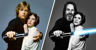 Los actores de "La Guerra de las Galaxias" antes y ahora