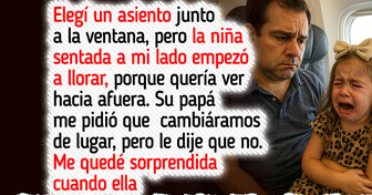 Me negué a ceder mi asiento a una niña que lloraba, pero la sobrecargo tenía otros planes