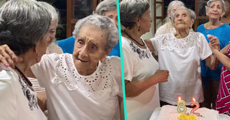 Mujer celebra su cumpleaños 82 con su madre de 104 y enternecen las redes