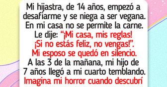 Me negué a dejar que mi hijastra comiera carne, y mi esposo me dio la espalda