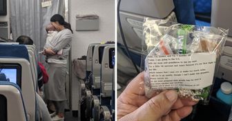 Una mamá a bordo de un avión repartió 200 bolsas de regalo en nombre de su hijo de 4 meses de edad, y su gesto hizo la diferencia