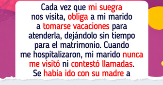 Mi marido siempre pone a su madre por encima del matrimonio, pero esta vez ha ido demasiado lejos