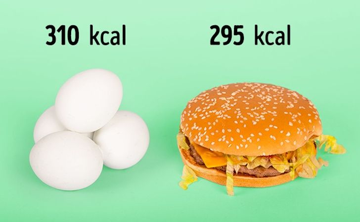 14 Comparaciones de comidas que te harán olvidar tu dieta