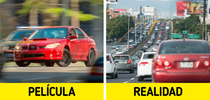 15 Cosas que pasan en las películas y que en la vida real no tienen lógica alguna
