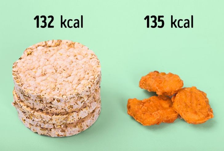 14 Comparaciones de comidas que te harán olvidar tu dieta