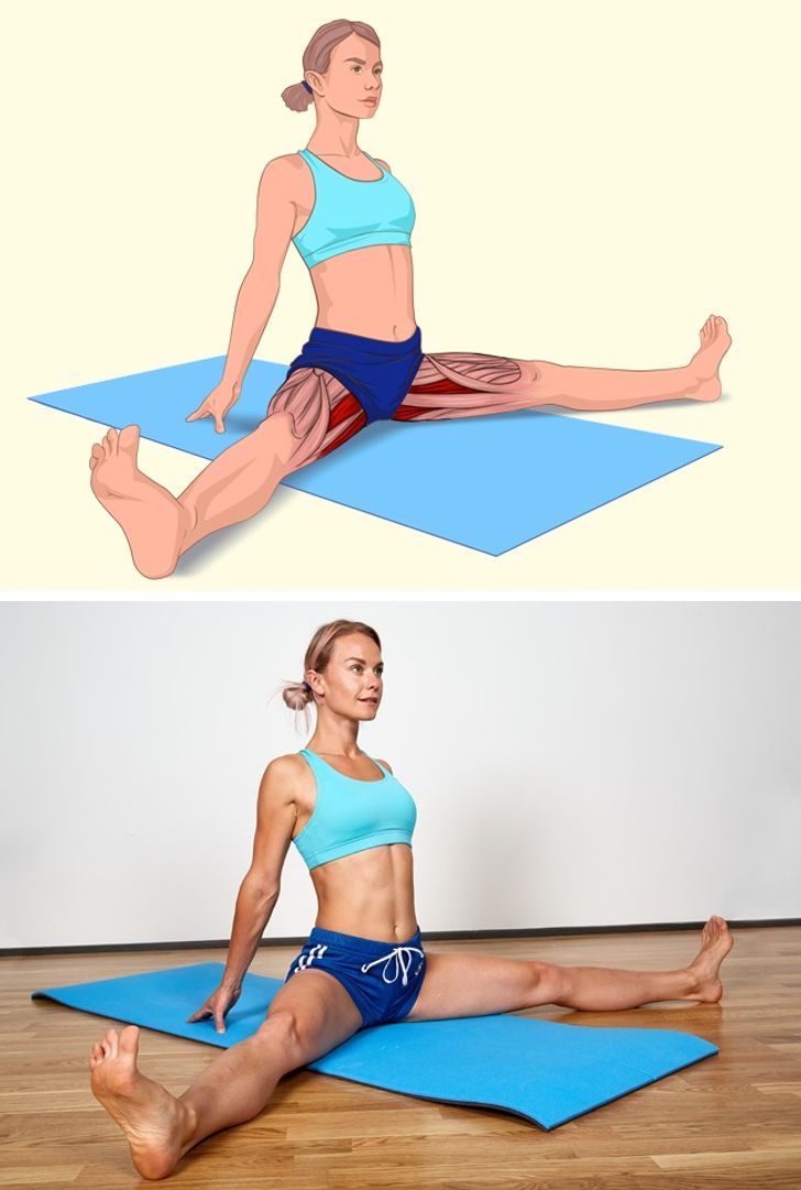 18 Ilustraciones que muestran claramente qué músculos estás estirando