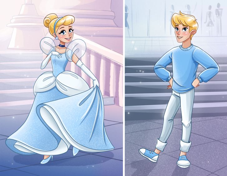 Te mostramos cómo sería la versión masculina de 15 princesas de Disney /  Genial