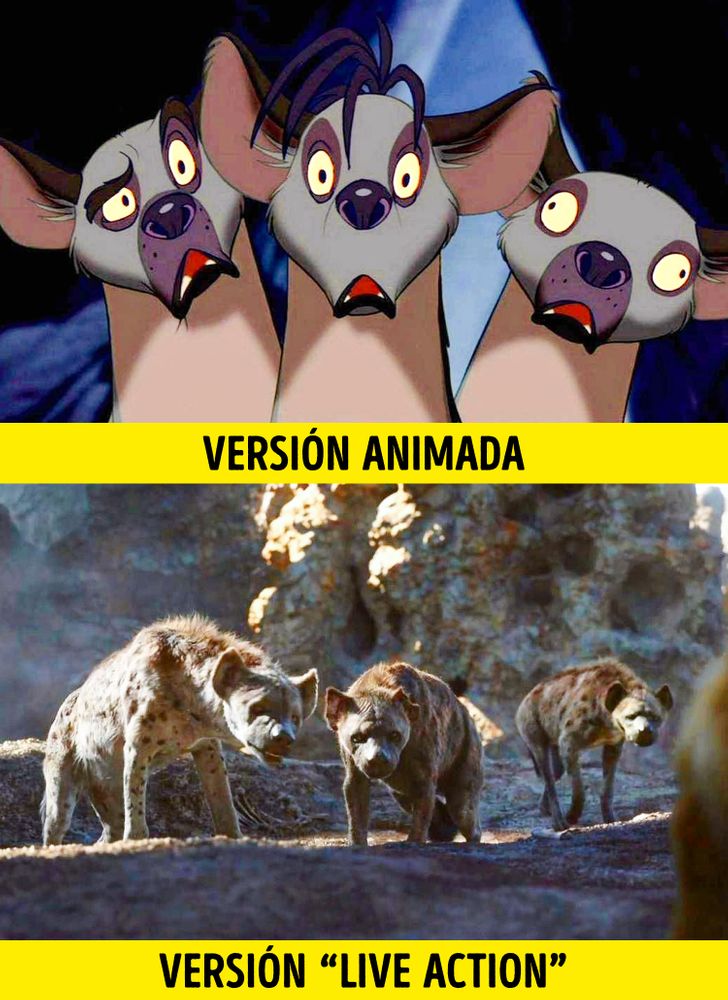 Las diferencias más notables entre las películas animadas de Disney y sus  versiones “live action” / Genial